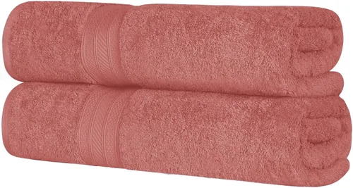 Miniatura 63 de Superior Juego de 2 toallas de baño de fibra larga 100% algodón peinado de 27.64 oz/m², para baño, ducha, cocina, súper suave, afelpado, altamente