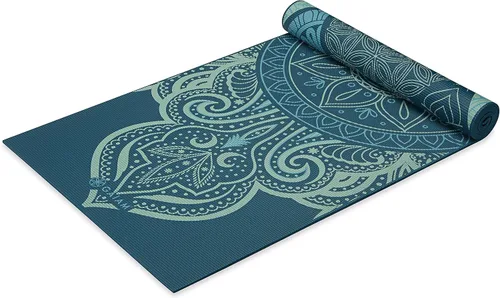 Miniatura 19 de Gaiam tapete de yoga prémium, estampado, extra grueso y antideslizante, de 15/64 pulgadas, para todo tipo de yoga, de pilates y de ejercicios
