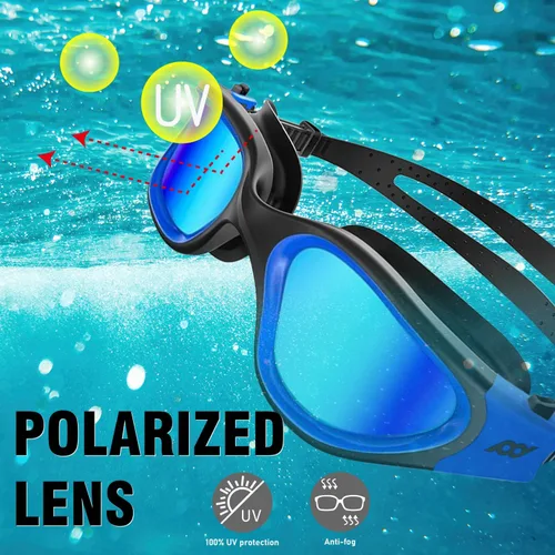 Miniatura 3 de POLARS DESIGN Gafas de natación, gafas de natación polarizadas antivaho para adultos, hombres y mujeres