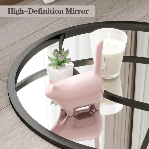 Miniatura 6 de Dewfig - Espejo de ventana arqueado de longitud completa de 65"x 22", espejo de pared, espejos de pie, espejos largos de cuerpo completo
