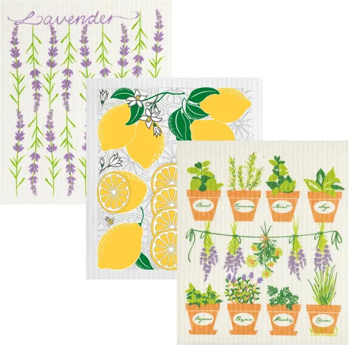Miniatura 5 de Wet-It! Juego de paños de cocina suecos de 2 unidades - Diseño de palas de pickleball y pickleros, paños de cocina altamente absorbentes, perfectos