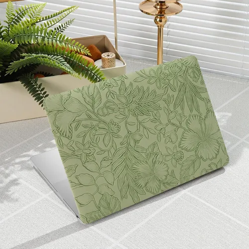 Miniatura 11 de iCasso Funda para MacBook Air de 13 pulgadas 2017-2010 versión anterior modelo A1466 A1369, carcasa rígida de cuero retro para MacBook Air de 13