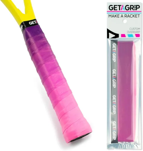 Miniatura 15 de Get A Grip - Grip personalizado para raqueta de tenis - Agarre antideslizante/de secado rápido para tenis - Grip precortado para raqueta de Pack