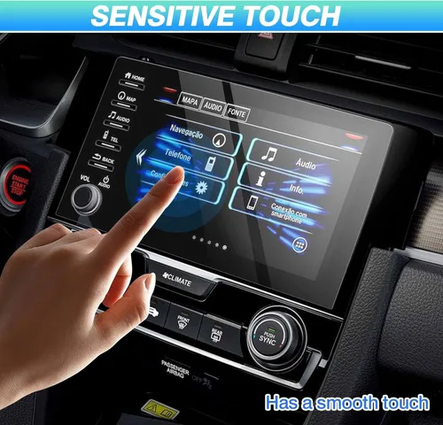 Miniatura 6 de Autorder Protector de pantalla para Honda Civic LX EX Touring Si EX-L 2019-2021 2019-2021 con 4 botones, vidrio templado, pantalla táctil