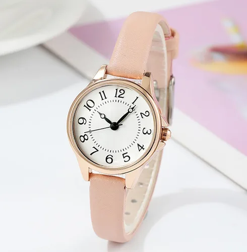Miniatura 3 de BESTKANG Reloj de pulsera de cuero de moda para mujer, fácil de leer, reloj de pulsera de cuarzo casual resistente al agua, reloj de pulsera pequeño