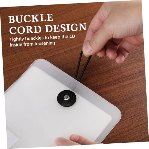 Miniatura 3 de SUPVOX Estuche de almacenamiento con soporte de CD 12 Capacidad Cd Bag DVD Case Secure Buckle Design