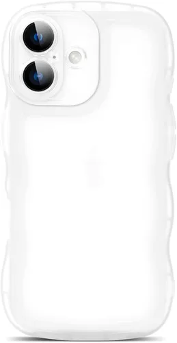 Miniatura 28 de SKYLMW Compatible con iPhone 6s Plus/6 Plus Case de 5.5", Linda Kawaii Marco Ondulado Rizado Forma de Marco Funda de Silicona Suave Resistente a