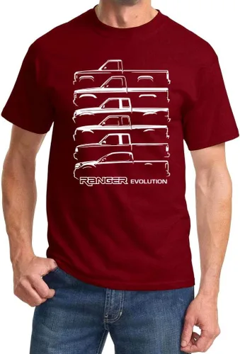 Miniatura 12 de Ford Ranger Pickup Truck Evolution Classic Outline Design Camiseta