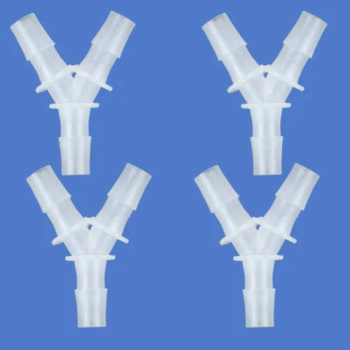 Miniatura 11 de Quickun 1/2 pulgada manguera de púas iguales en forma de Y 3 vías empalmador de juntas de plástico empalmador adaptador unión para tubería de línea