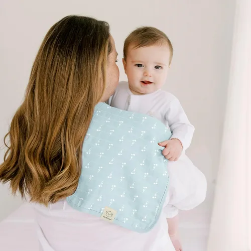 Miniatura 9 de KeaBabies Paños de Eructo de Muselina de Algodón para Bebé Niño, Niña - Paquete de 5 Paños Suaves y Absorbentes para Eructar de Bebés, Toallas