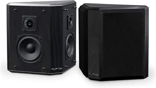 Fluance Elite - Altavoces envolventes bipolares de alta definición de 2 vías para sonido envolvente de amplia dispersión en sistemas de cine en