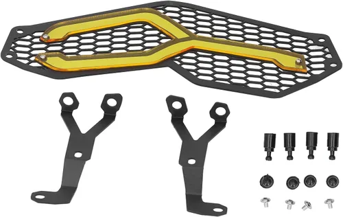 Fydun Cubierta de malla para faro delantero de motocicleta con soporte fijo para F750GS / F850GS 2018‑2019