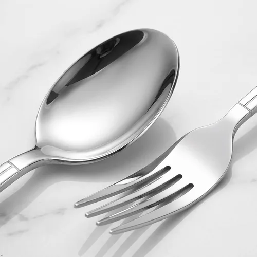 Miniatura 2 de Cuchara/cubiertos de tenedor de cuchillo de acero inoxidable de 80 piezas, servicio para 16
