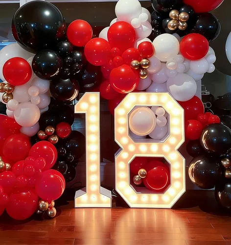 Miniatura 3 de Globos de látex de 12 pulgadas para fiestas del bebé, cumpleaños, boda, fiesta de casino, fiesta de autos de carreras, día de San Valentín