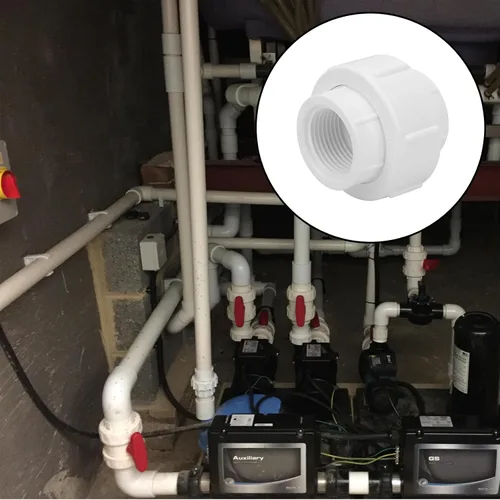 Miniatura 6 de 4 piezas de 1 pulgada de acoplamiento de unión de tubería de PVC con rosca hembra (hembra x hembra) 1'' PVC FNPT unión de acoplamiento adaptador
