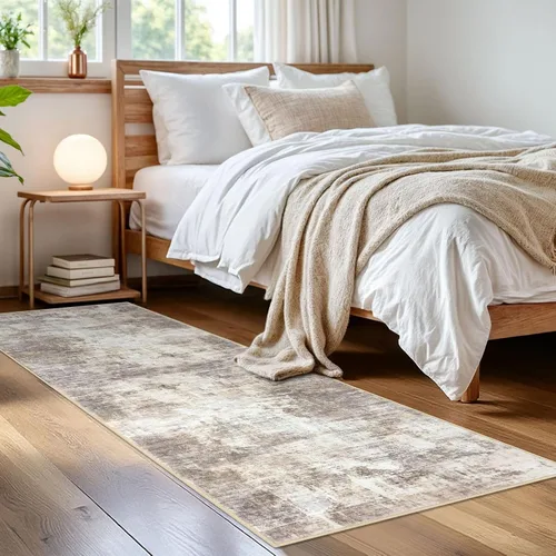 Miniatura 153 de IOHOUZE Alfombra abstracta lavable de 3 x 12 pies para pasillos, antideslizante para cocina, camino de entrada de lana sintética para interiores