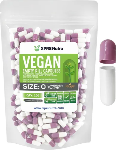 Miniatura 15 de XPRS Nutra Cápsulas vacías de tamaño 0 – 100 cápsulas veganas vacías transparentes – Píldora vegetariana – Llenado de cápsulas vegetales
