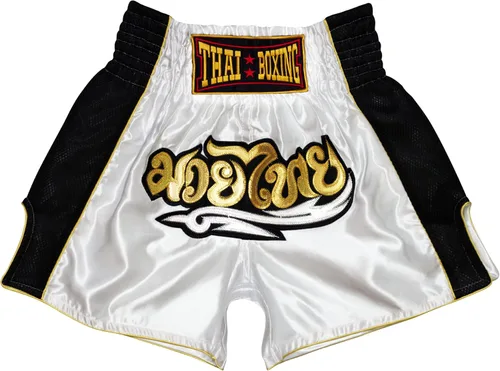 SIAMKICK Pantalones cortos clásicos de Muay Thai para hombres y mujeres, boxeo, kickboxing, alto grado, artes marciales mixtas, ropa de entrenamiento