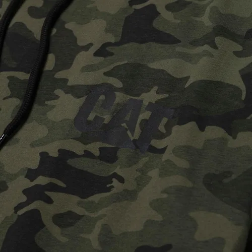 Miniatura 42 de Caterpillar Camisas largas con capucha para hombre con protección UPF 50, control de humedad y logotipo de gato en la manga