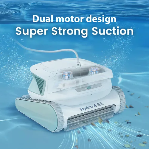 Miniatura 3 de Limpiador robótico de piscina Hydro 4SE, trayectoria en forma de S/limpieza automática de paredes/línea de agua, cable largo de 40 pies/4 modos