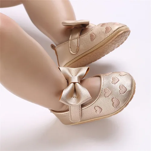 Miniatura 2 de BEBARFER Zapatos Mary Jane para bebés y niñas, planos con nudo de lazo, suela antideslizante para niños pequeños