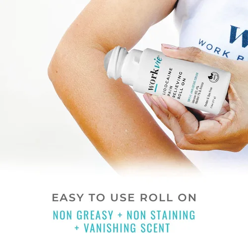 Miniatura 3 de Lidocaine Roll On - Crema para aliviar el dolor (1), segura para pieles sensibles, loción de máxima fuerza, para dolores nerviosos, rodillas