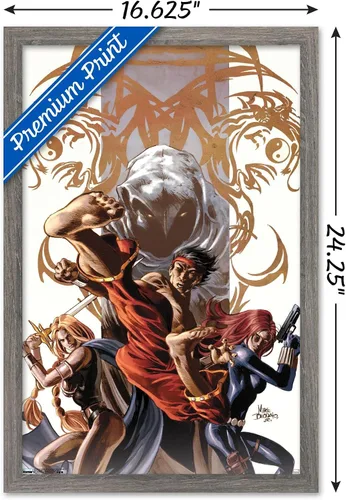 Miniatura 3 de Trends International Marvel Comics - Póster de pared Secret Avengers #7, 14.725 x 22.375 pulgadas, versión enmarcada de madera de granero