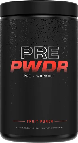 Polvo pre-entrenamiento, totalmente natural para energía, bombeo, resistencia y fuerza, con cafeína (ponche de fruta)