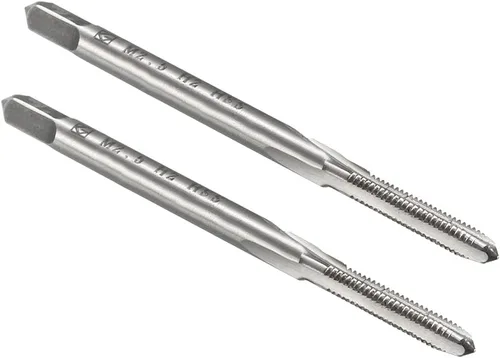 Miniatura 13 de uxcell - Grifos métricos de máquina M0.8 x 0.2mm H2 de acero de alta velocidad con 3 hélices rectas para roscado de tornillos, herramienta