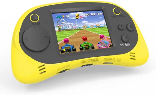 Miniatura 8 de Juegos de mano para niños, videojuego retro de 16 bits con 220 juegos electrónicos HD, juego de viaje portátil IPS de 2.5 pulgadas, regalos para Azul
