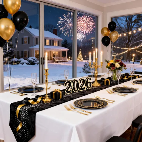 Miniatura 7 de DaYammi 200 platos de plástico dorado y negro con cubiertos, platos desechables negros para fiestas, suministros de oro negro, incluye 40 platos