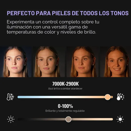 Miniatura 4 de Elgato Key Light - Luz de estudio profesional de 2800 lúmenes con abrazadera de escritorio para streaming, grabación y videoconferencia, temperatura