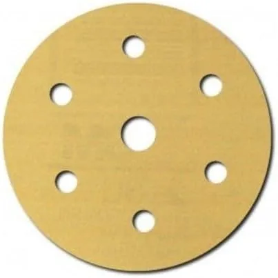 Miniatura 6 de 3M 182 Hookit - 236U Oro 6 pulgadas, P1C, disco de película antipolvo., 3, Dorado