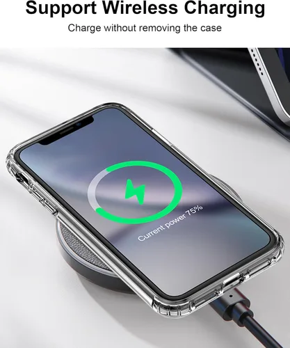 Miniatura 7 de HOOMIL Funda para iPhone XR de 6.1 pulgadas, no amarillea, protección contra caídas, carcasa trasera dura transparente antiarañazos, transparente