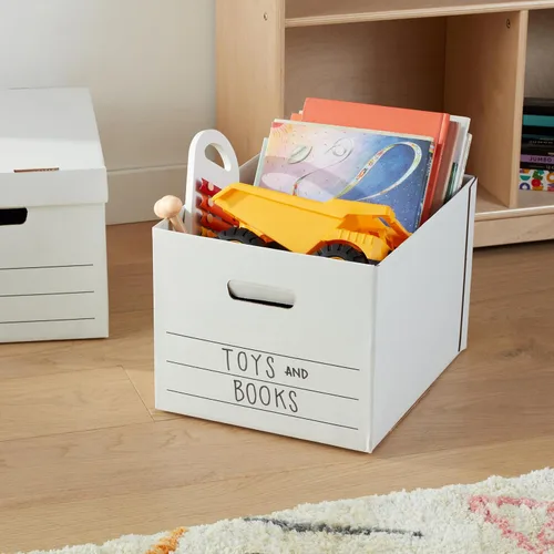 Miniatura 9 de Amazon Basics Cajas de almacenamiento y archivos de servicio mediano con tapa y asas, tamaño legal/carta, paquete de 12, color blanco, 16.2 pulgadas