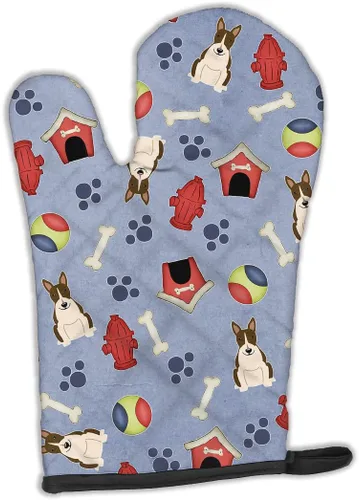 Miniatura 238 de Caroline's Treasures BB2732OVMT Dog House Collection Border Collie - Guante de horno grueso resistente al calor para sartenes calientes y horno
