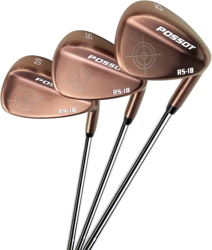 Miniatura 7 de Juego de cuña de 3 piezas o cuñas de golf individuales, disponibles en cuña de 52°, cuña de arena de 56° y cuña lob de 60° para mano derecha hombre