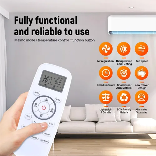 Miniatura 6 de Nuevo mando a distancia de CA de repuesto para aire acondicionado Hisense y Olmo Mini Split, apto para DG11L1-03, DG11L1-01, DG11L1-04, DG11L1-12