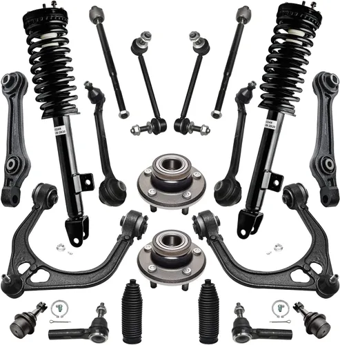 Miniatura 204 de Detroit Axle - Kit de nudillos de dirección delantera izquierda para Ford Edge Lincoln MKX 07-10, cojinete de rueda del lado del conductor, nudillo