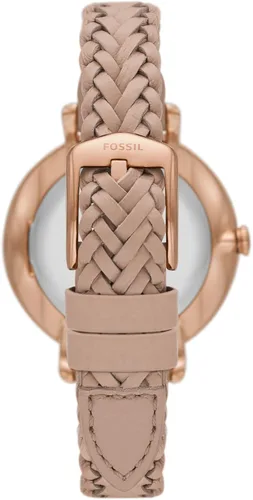 Miniatura 3 de Fossil Reloj Jacqueline de cuarzo de acero inoxidable y cuero para mujer Jacqueline ES5207 - Reloj de 3 manecillas