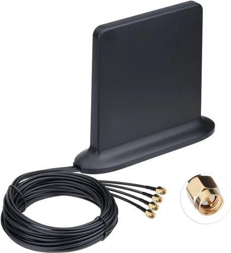 Miniatura 4 de Bingfu Antena 5G 4G LTE Dual Band MIMO Montaje Magnético SMA Antena Masculina para Hotspot Módem Teléfono Módem Celular Módem Enrutador inalámbrico