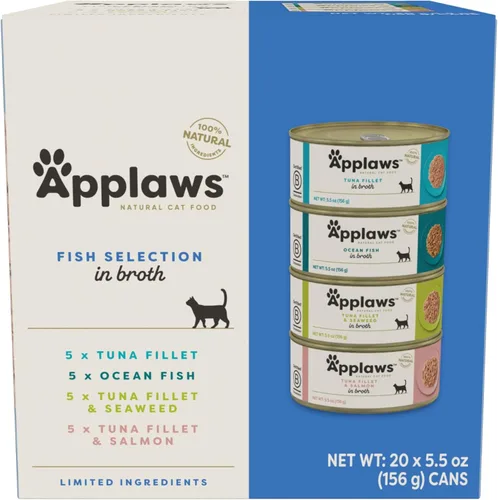Miniatura 12 de Applaws - Comida húmeda natural para gatos en caldo, ingredientes limitados y naturales, alta en proteínas sin aditivos artificiales, paquete