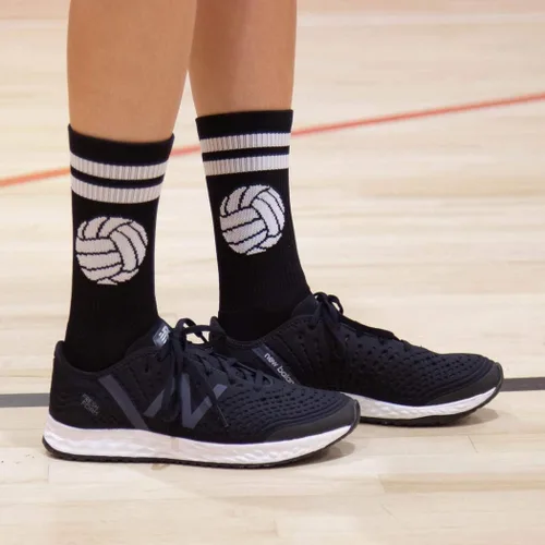 Miniatura 5 de ChalkTalkSPORTS Calcetines tejidos de voleibol a media pierna Pelota clásica Varios colores y tamaños