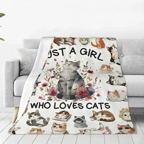 Miniatura 41 de Manta con texto en inglés «Just A Girl Who Loves Dinosaurs», bonita manta decorativa de dinosaurios, regalos para niñas, súper cálida, suave y Solo