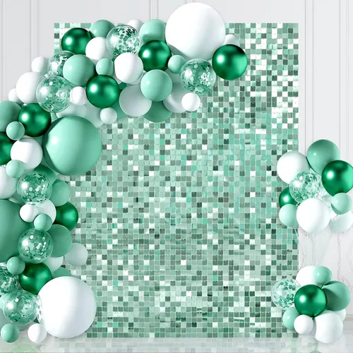 Miniatura 15 de Paneles de fondo de pared con brillo plateado de 3 pies x 4 pies con lentejuelas brillantes de discoteca, fondo de fotos para fiestas, bodas