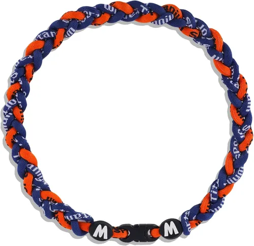 Miniatura 26 de Willtok Collar de béisbol prémium de 18 pulgadas con cuerda trenzada de nailon con diseño Tornado