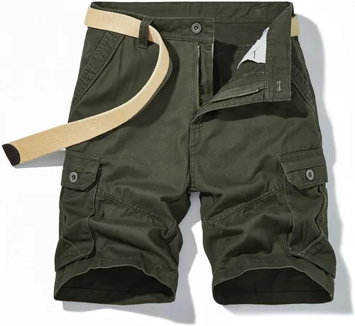 Miniatura 3 de Men Cargo Shorts Classic Fit Lightweight Ripstop Pants Tactical Outdoor Work Short Trousers with Multi Pocket