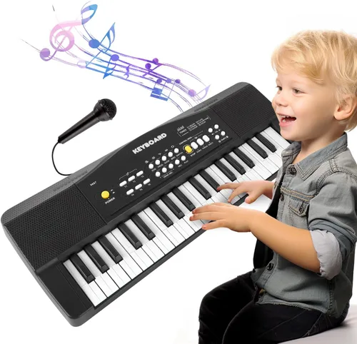 Miniatura 8 de Juguete de Piano para Niños Teclado de Piano Juguete para Niñas y Niños de 3 4 5 6 7 8 Años Principiantes Teclados Eléctricos con Micrófono Juguetes