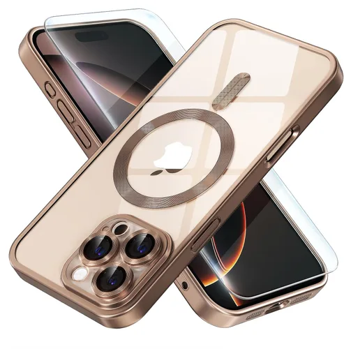 Miniatura 55 de Misea Funda magnética para iPhone 14 compatible con MagSafe [nunca amarillenta] [protección contra caídas de grado militar] protector completo