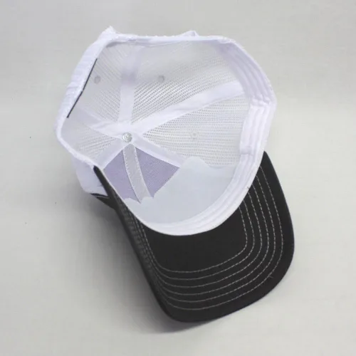 Miniatura 20 de Gorra de béisbol de camionero de malla de algodón de dos tonos de malla de algodón de dos tonos